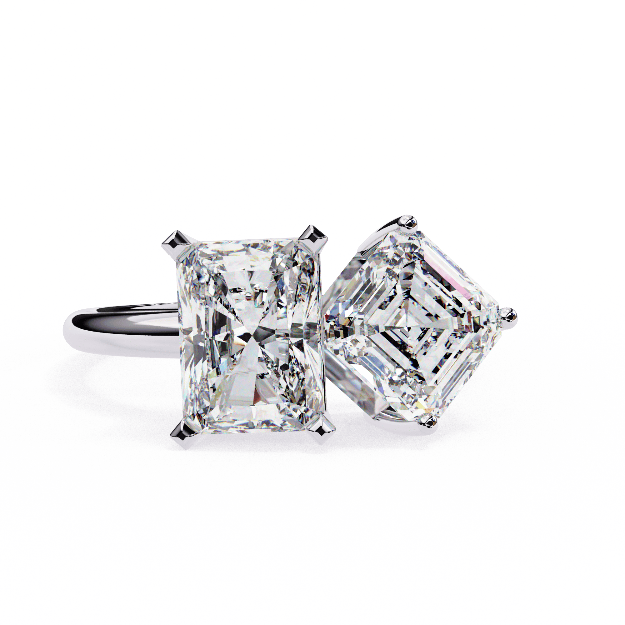 Twin Diamond Statement Ring